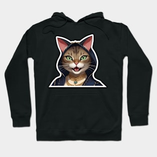 Trip-Hop Cat (a pop icon with whiskers) Hoodie